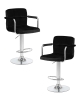 Набор 2 шт Стул барный KRUGER ARM, черный велюр (MJ9-101)