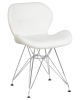 Стул обеденный BUTTERFLY ножки хром, белый