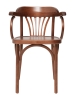 Деревянный стул Венский средний тон с твердым сиденьем