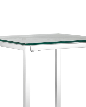 Журнальный стол 40*40 ТАУН серебро