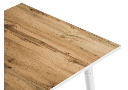 Стол деревянный Энлэй дуб вота, белый