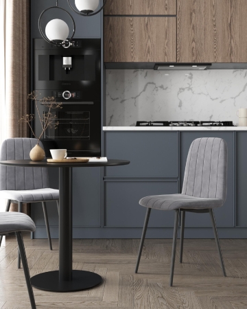 Стул Easy велюр серый