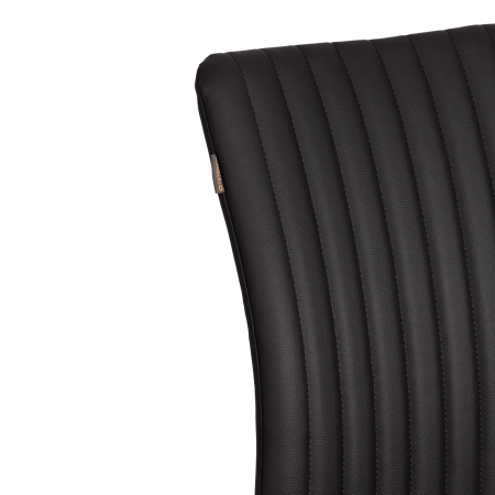 Стул обеденный Monte Carlo черный, экокожа и металл, мягкое сиденье, без подлокотников
