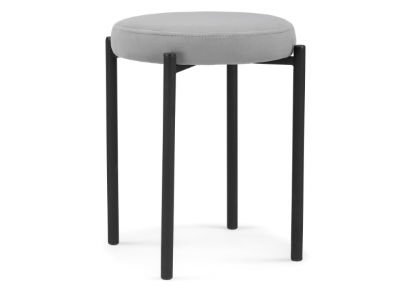 Табурет Кудо велюр velutto 52, черный