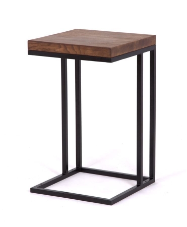 Стол кофейный Энди Loft дуб, каркас черный