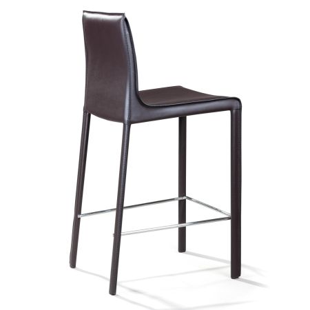 Полубарный стул Barrie кожа коричневый