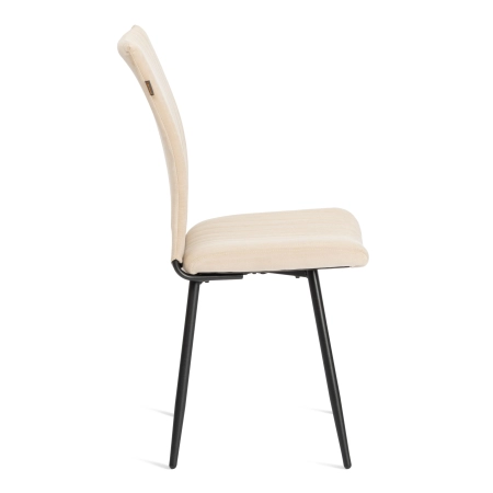 Стул обеденный Monte Carlo молочный, черный