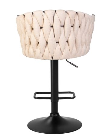 Стул барный LEON бежевая ткань LAR 275-1
