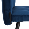 Стул обеденный Medeo темно-синий велюр