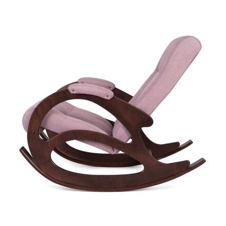 Кресло-качалка К-5 темный тон, 08 - розовый