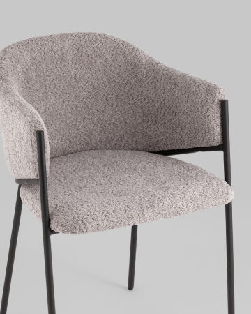 Стул Brace букле серый