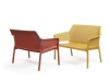 Диван пластиковый Net Bench красный Диван пластиковый Net Bench красный