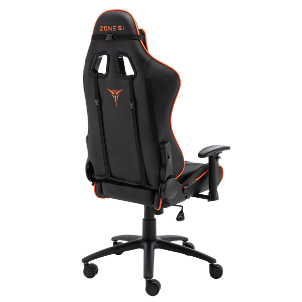 Кресло компьютерное игровое ZONE 51 GRAVITY черный-оранжевый