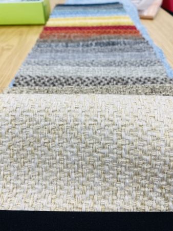 Стул CHILLI SQUARE TRF-11 светло-бежевый ткань, белый каркас