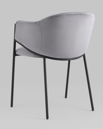 Стул Brace велюр серый