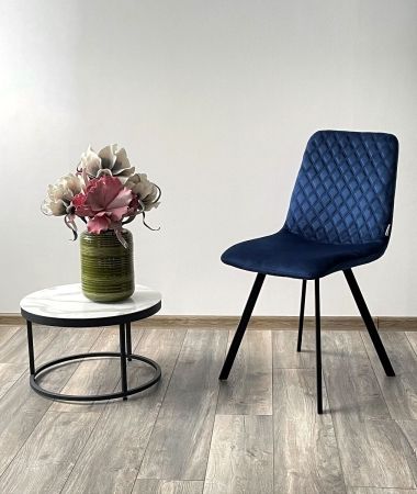 Стул DAIQUIRI BLUVEL-86 NAVY синий, велюр