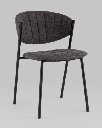 Стул Харпер ткань рогожка темно-серый