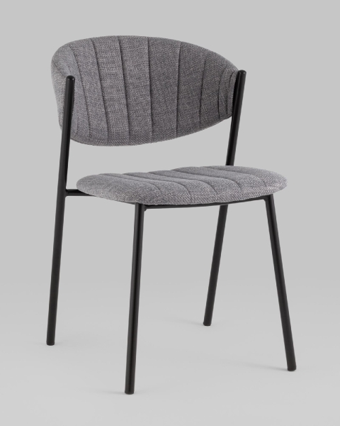 Стул Харпер ткань рогожка серый