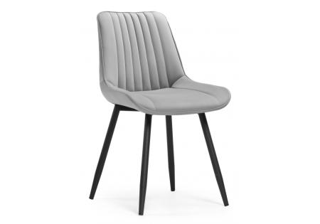 Стул на металлокаркасе Вейв 4 шт светло-серый, черный