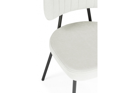 Стул на металлокаркасе Вакао бежевый brendy milk 02, черный