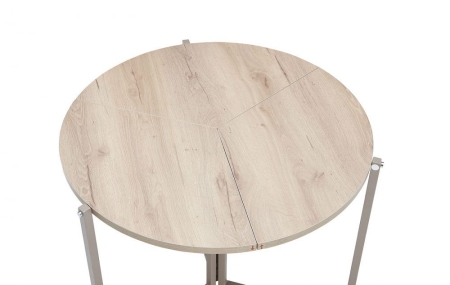 Складной стол B2389 D90 дуб