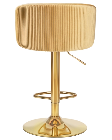Стул барный DARCY золотой, песочный велюр 1922-3
