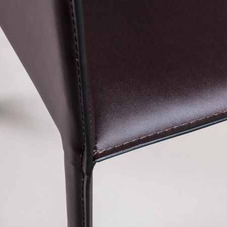Стул Barrie кожа коричневый Стул Barrie кожа коричневый