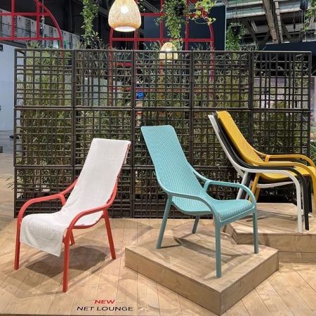 Кресло пластиковое Net Lounge антрацит