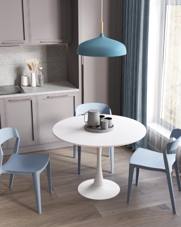 Стол Tulip D100 белый