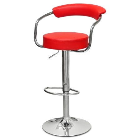 Барный стул Orion красный с мягким сиденьем