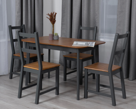 Стол Соната Люкс 120х75х75 см серые ножки