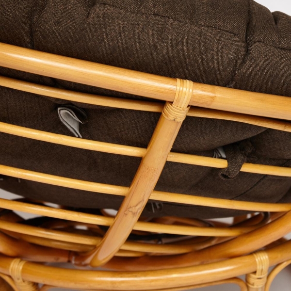 Кресло "PAPASAN" 23/01 W с подушкой мед, ткань коричневый, 3М7-147