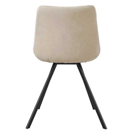 Стул C-931 белый PU FENGMA 16, матовый черный