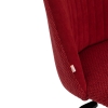 Кресло MELODY флок и ткань, бордо и красный, 10/MJ190-11