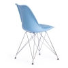 Стул TULIP IRON CHAIR (mod.EC-123) металл и пластик, 54.5*48*83.5 см, голубой
