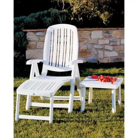 Столик пластиковый для лежака Rodi белый