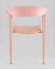Стул Eila с подушкой пластик розовый