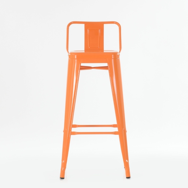 Барный стул Tolix style оранжевый Барный стул Tolix style оранжевый