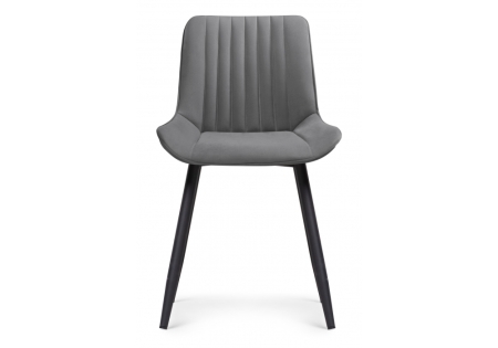 Стул на металлокаркасе Вейв 4 шт темно-серый, черный