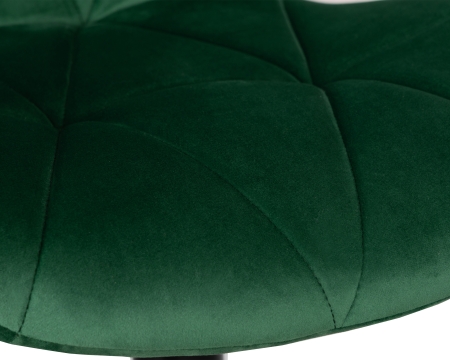 Стул барный BARNY черный, зеленый велюр MJ9-88