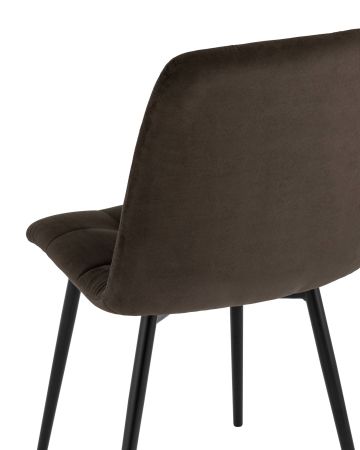 Стул Oliver велюр темно-коричневый