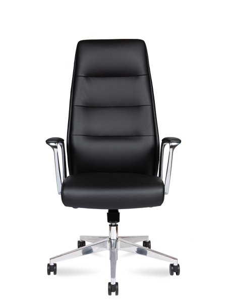 Кресло офисное Nancy слоновая кость, экокожа и металл, мягкое сиденье, с подлокотниками