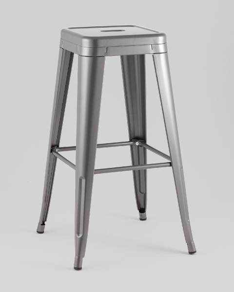 Стул барный TOLIX серебристый матовый KD