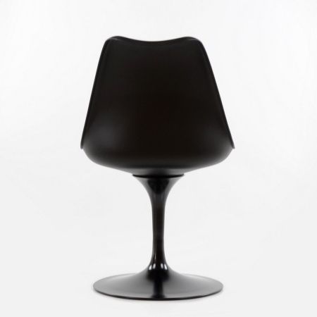 Стул Tulip style черный с черной подушкой