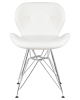 Стул обеденный BUTTERFLY ножки хром, белый