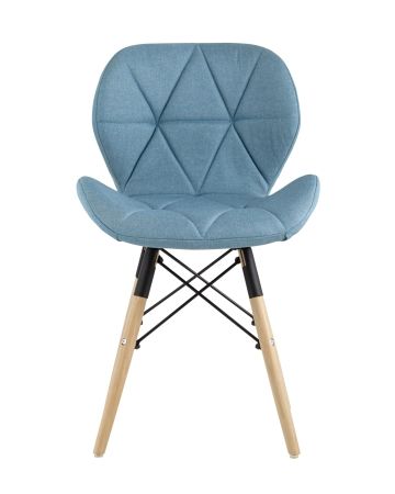 Стул Бон рогожка голубой