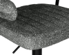 Стул барный CHARLY BLACK серый твид LEO11