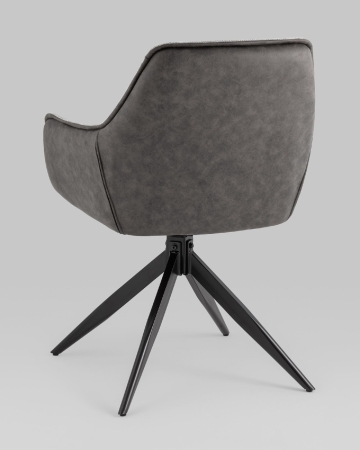 Стул обеденный Alba серый спинка экокожа Стул обеденный Alba серый спинка экокожа