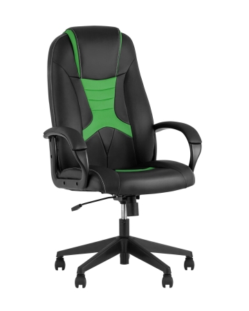 Кресло игровое TopChairs ST-CYBER 8 черный и салатовый