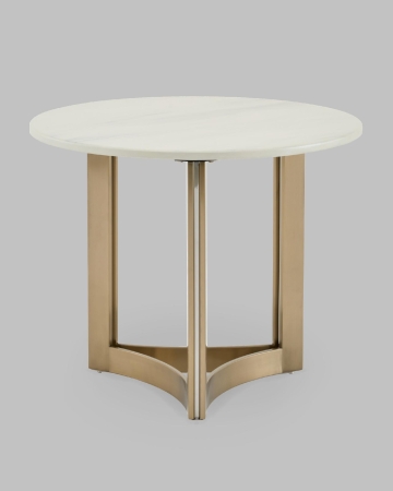 Журнальный столик Кассия 60*60 см светлая керамика